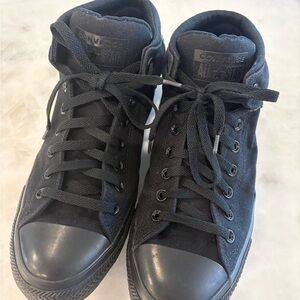 Men’s Converse Black Canvas High-Top Sneakers Size 11